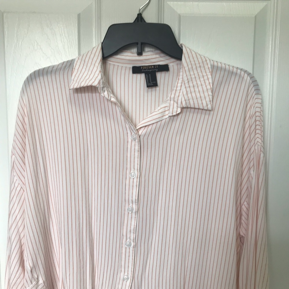 Blush Pink Forever 21 Button Up